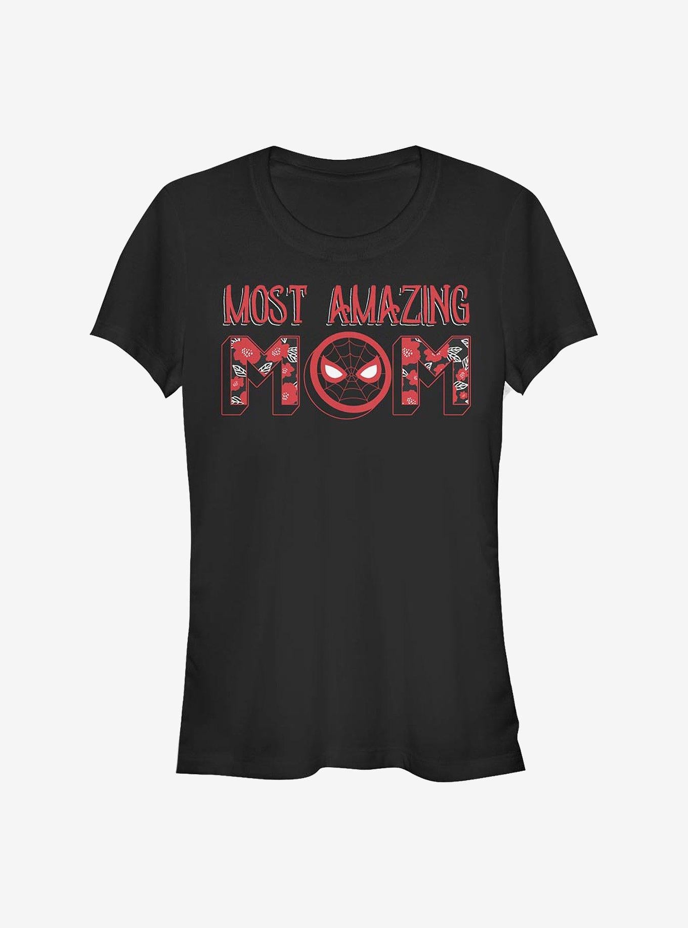 Marvel Spider-Man Most Amazing Mom Girls T-Shirt | Premium Unisex T-Shirt, Trending Graphic Tee