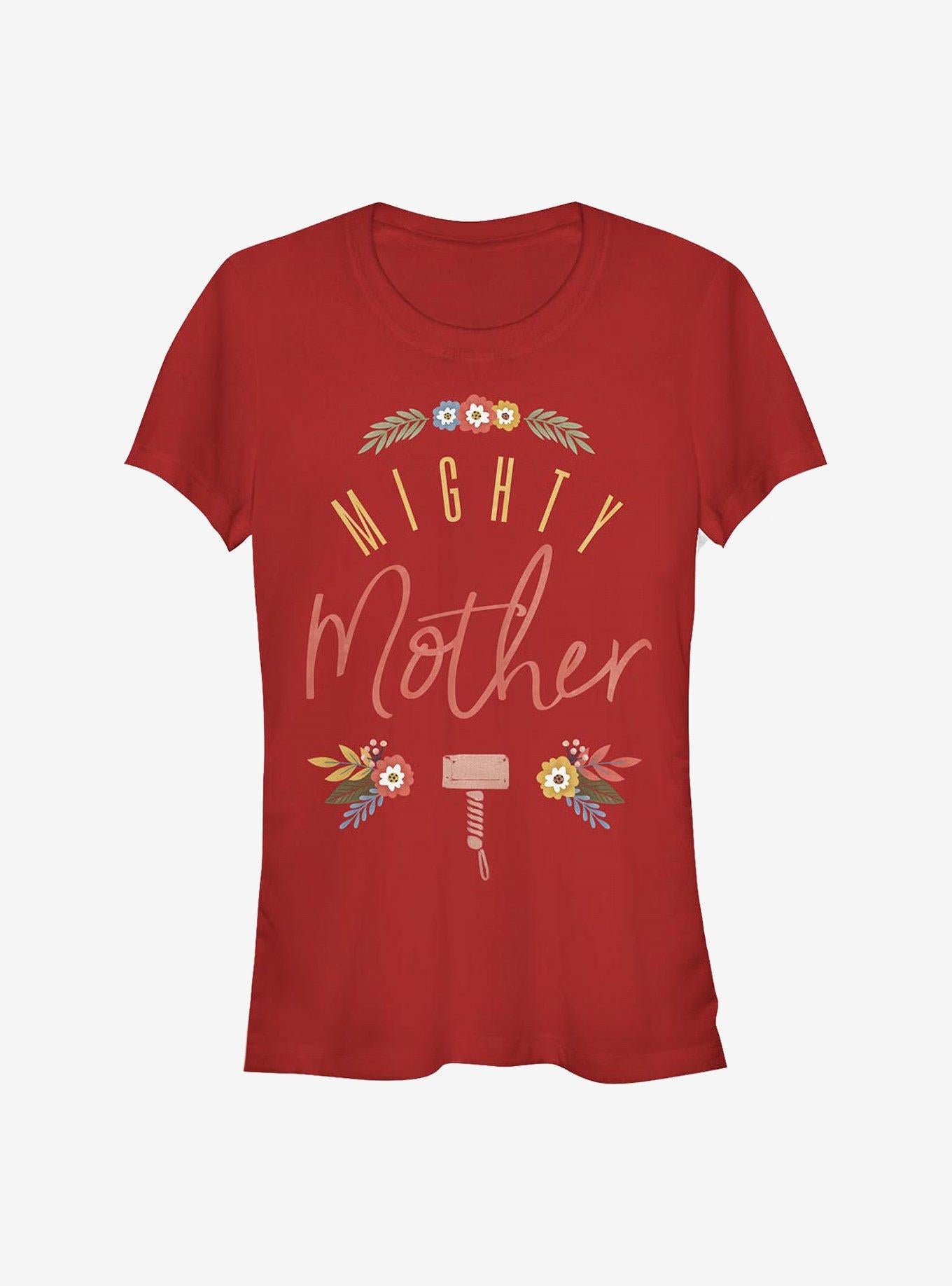 Marvel Thor Might Mother Floral Girls T-Shirt | Premium Unisex T-Shirt, Trending Graphic Tee
