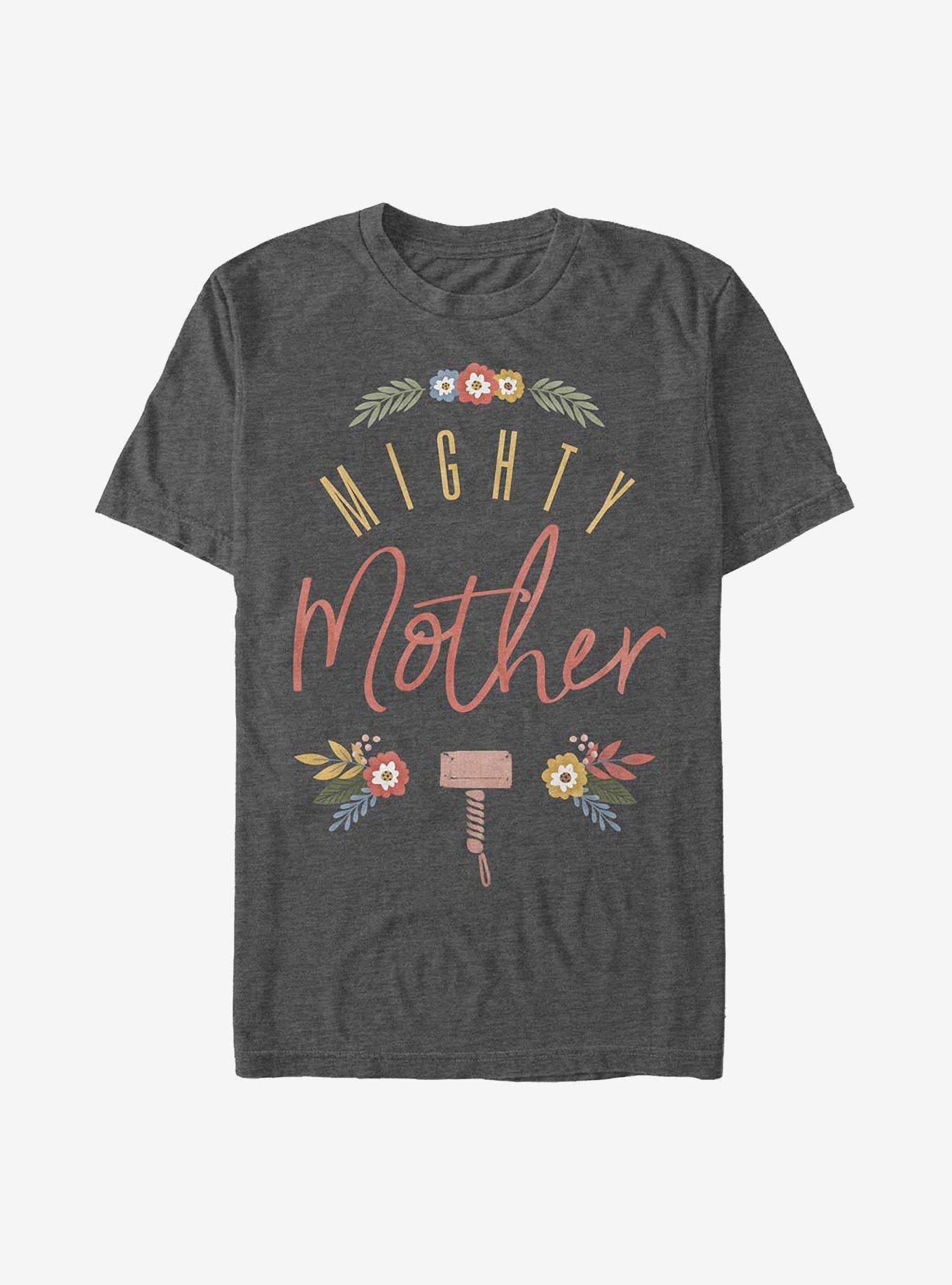 Marvel Thor Might Mother Floral T-Shirt | Premium Unisex T-Shirt, Trending Graphic Tee