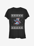 Disney Lilo Stitch Christmas Front Girls T-Shirt T-Shirt | Fan Favorite Style | Great Gift Idea