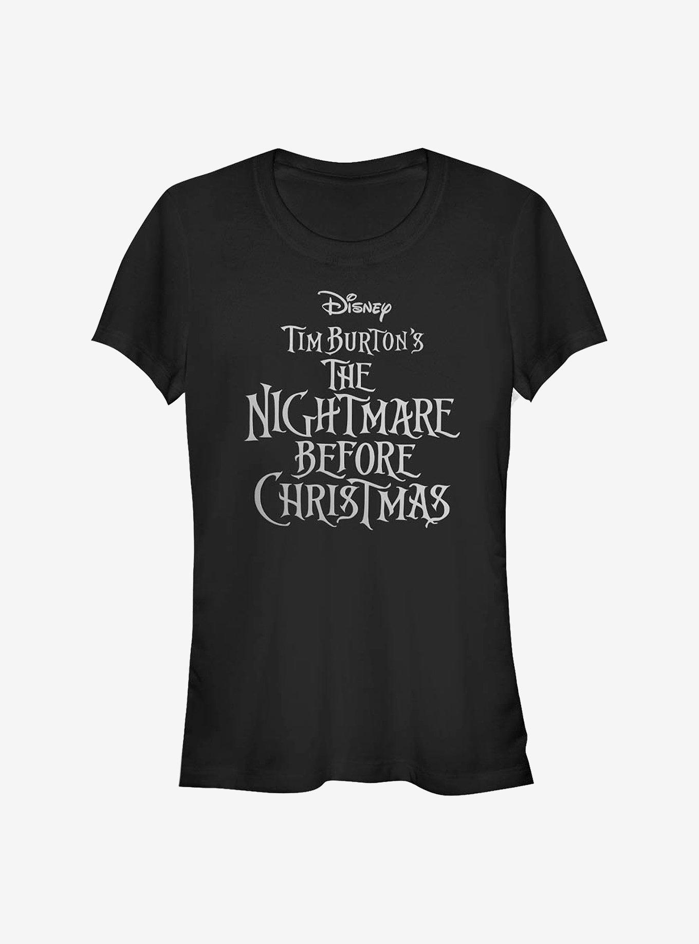 Disney The Nightmare Before Christmas Logo Girls T-Shirt T-Shirt | Premium Graphic | Perfect For Daily Wear