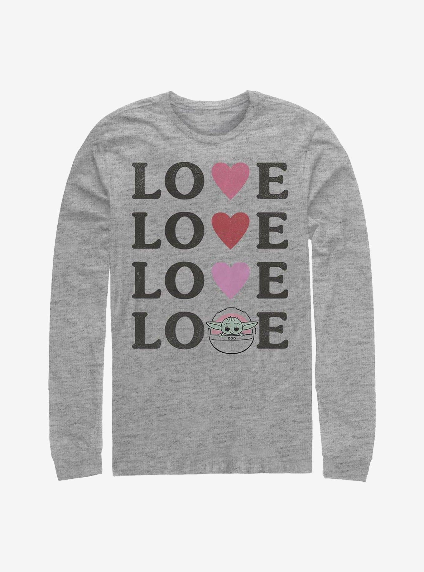 Star Wars The Mandalorian The Child Love Long-Sleeve T-Shirt | Premium Unisex T-Shirt, Trending Graphic Tee