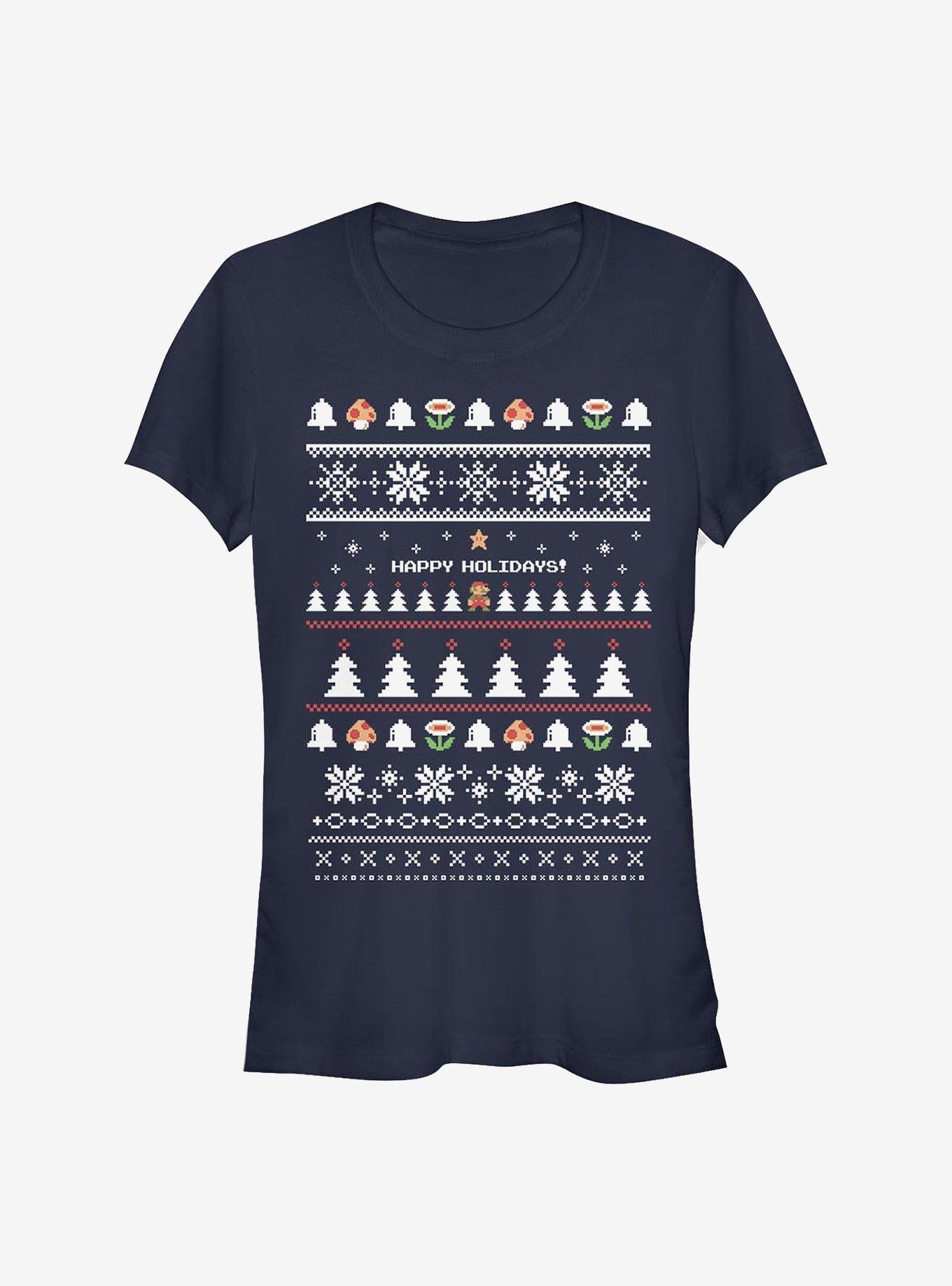 Nintendo Mario It's A Holiday Girls T-Shirt | Premium Unisex T-Shirt, Trending Graphic Tee