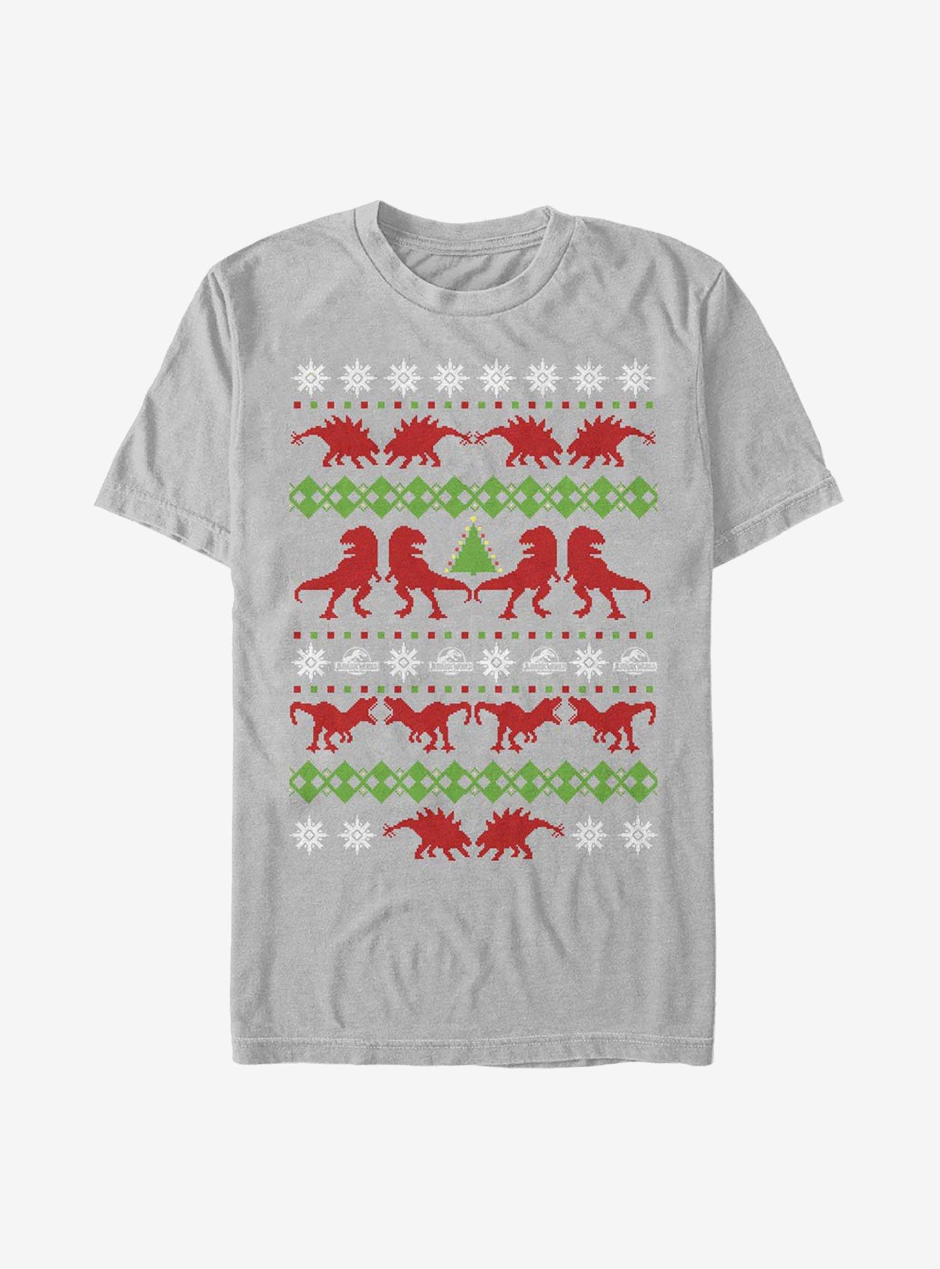 Jurassic Park Ugly Holiday T-Shirt | Premium Unisex T-Shirt, Trending Graphic Tee