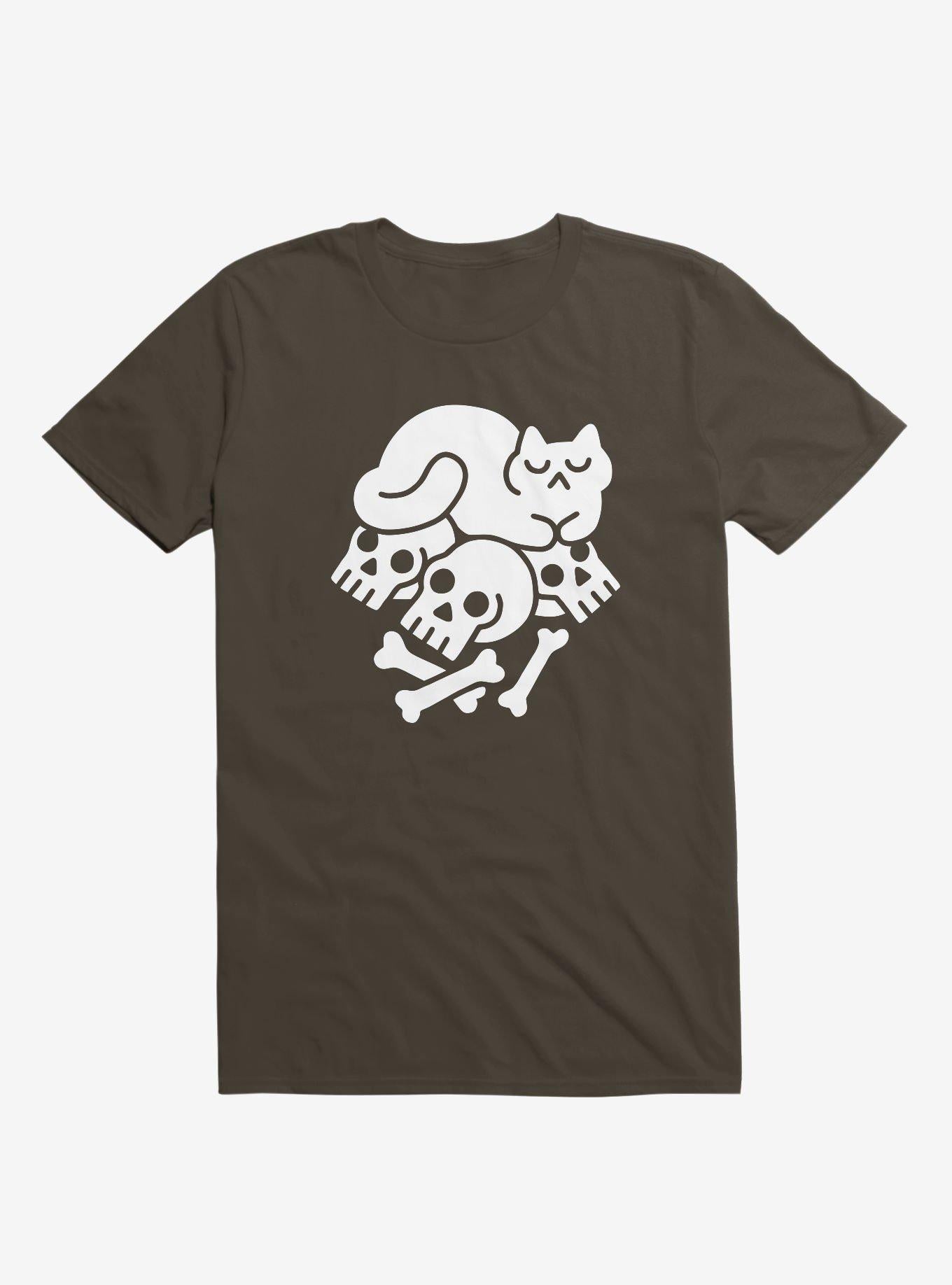 Catnap Cat Brown T Shirt T Shirt Comfort Fit Workout Ready