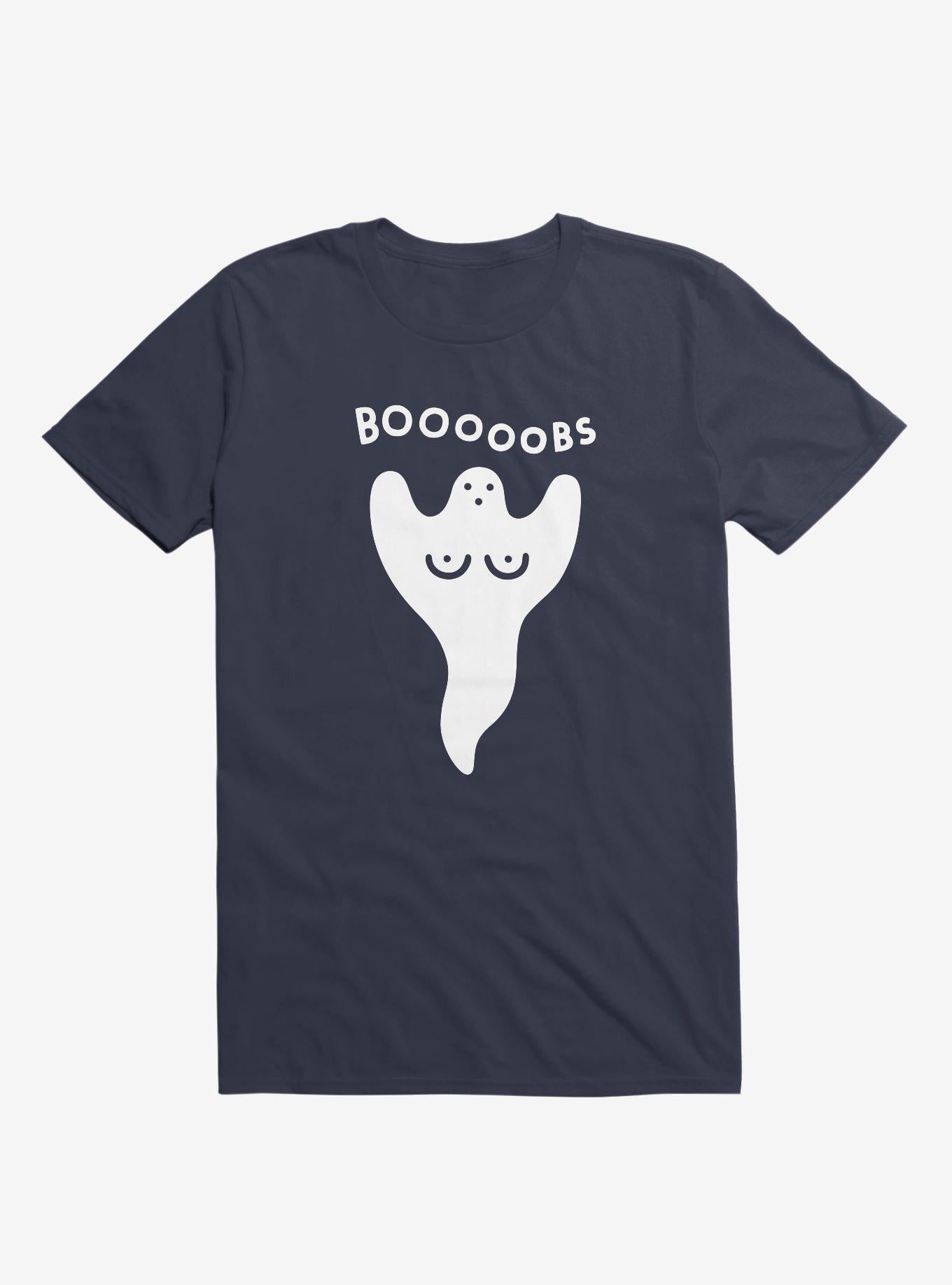 Ghost Boobs Navy Blue T Shirt T Shirt Trending US