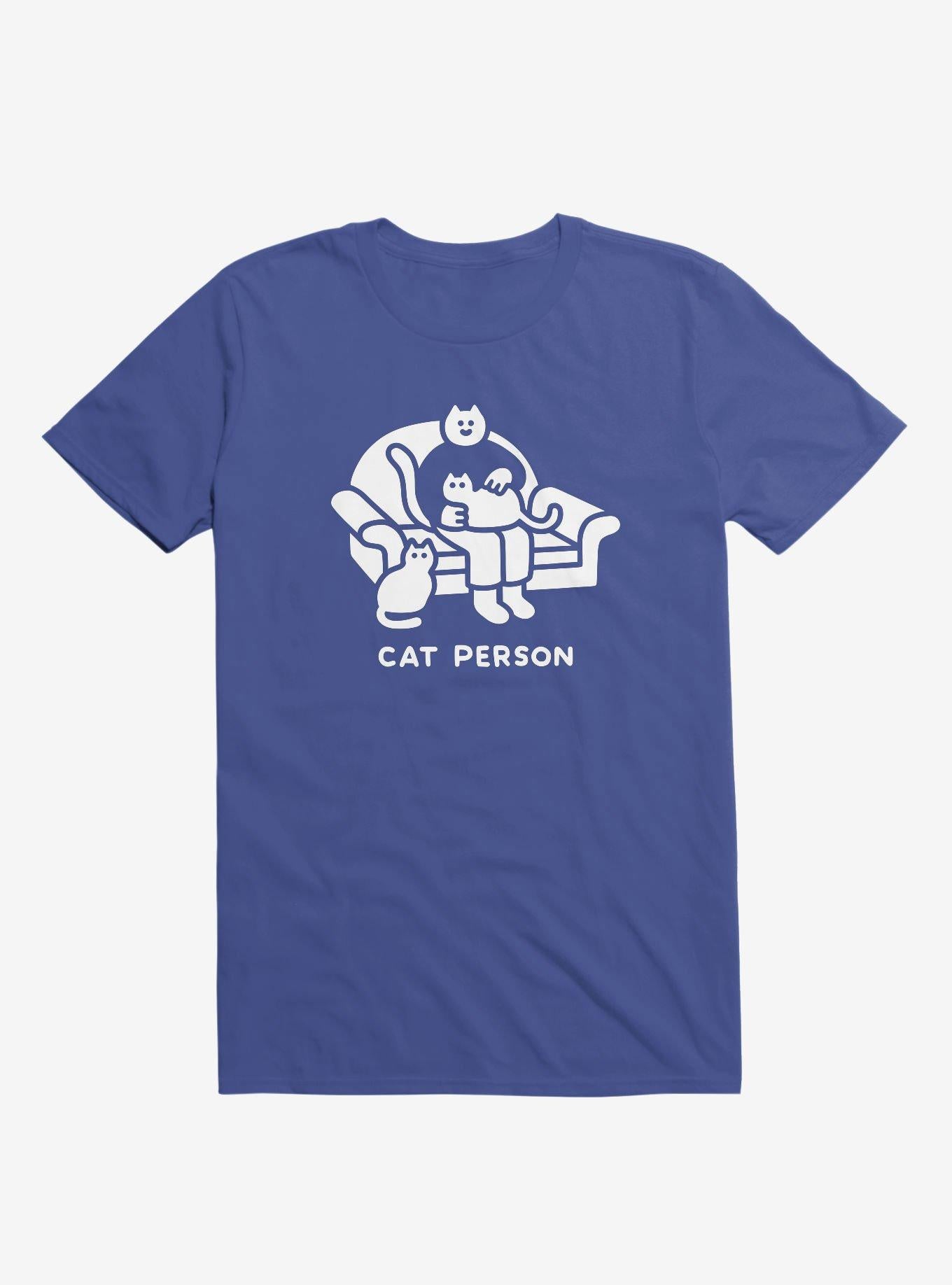 Cat Person Royal Blue T Shirt T Shirt Trending US