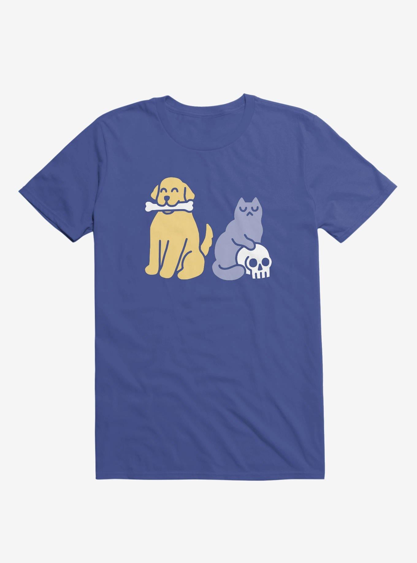 Good Dog Bad Cat Royal Blue T Shirt T Shirt Comfort Fit Daily Wear