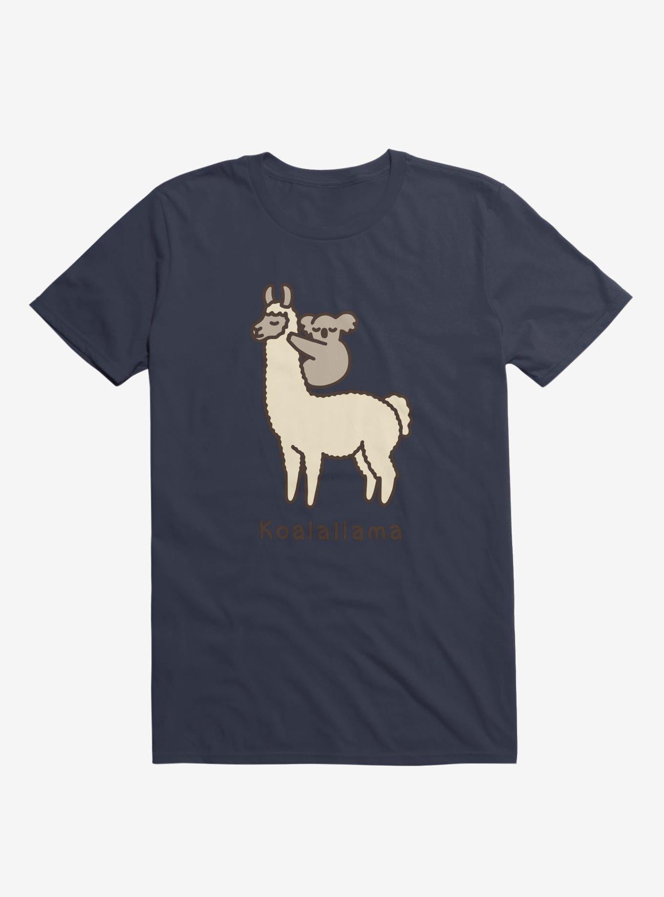 Koalallama Koala And Llama Navy Blue T Shirt T Shirt Trending US