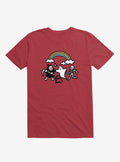 Super Spooky Doodle Red T Shirt T Shirt Streetwear Style Daily Wear