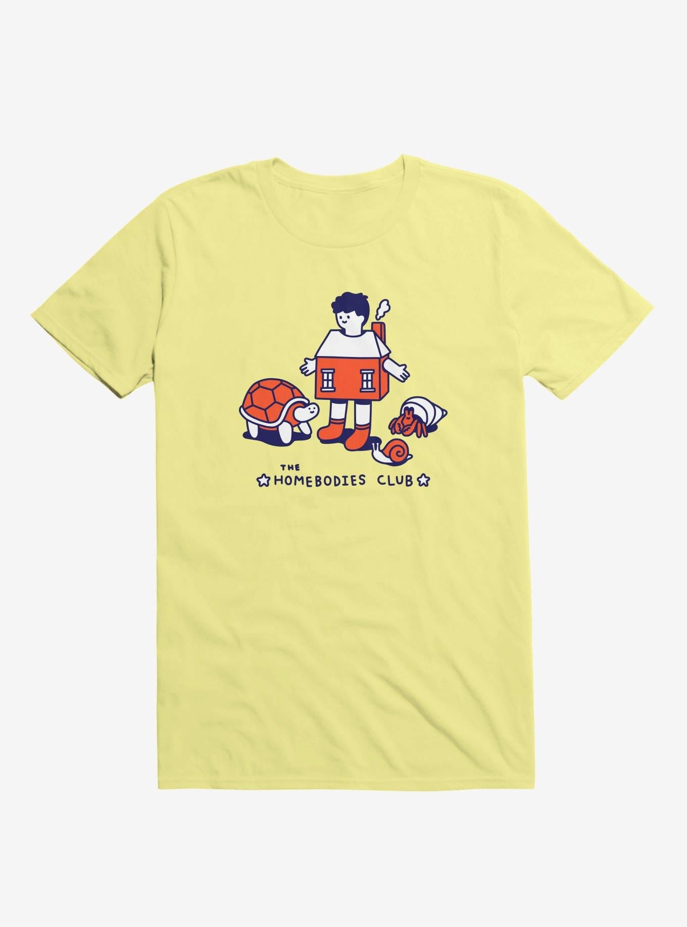 The Homebodies Club Yellow T Shirt T Shirt High Search Demand Best Seller Look