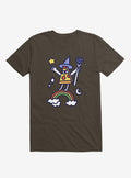 Wizard Pizza Brown T Shirt T Shirt Trending US