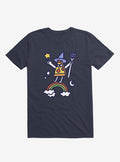 Wizard Pizza Navy Blue T Shirt T Shirt Trending US