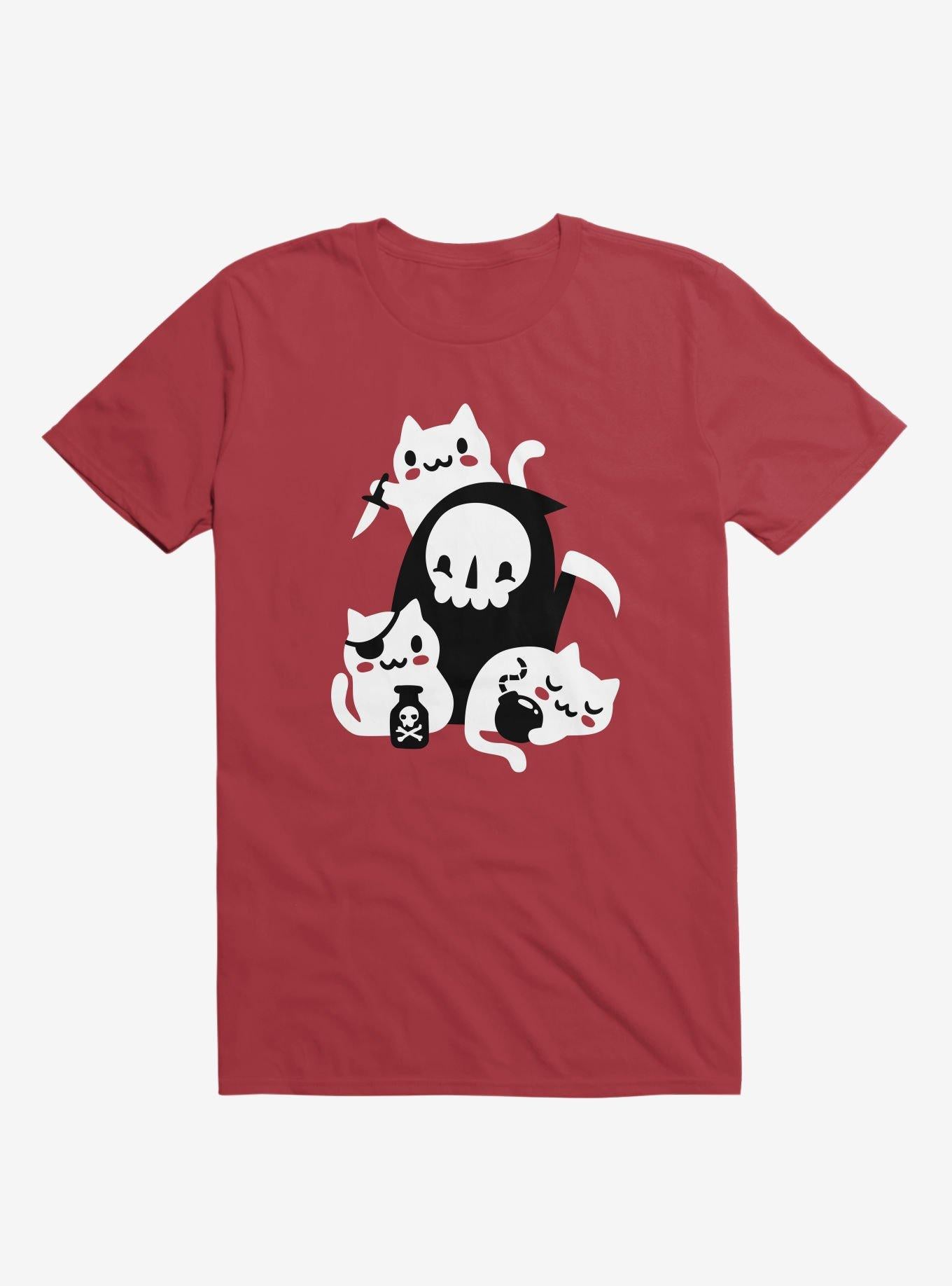 Death s Little Helpers Red T Shirt T Shirt Trending US