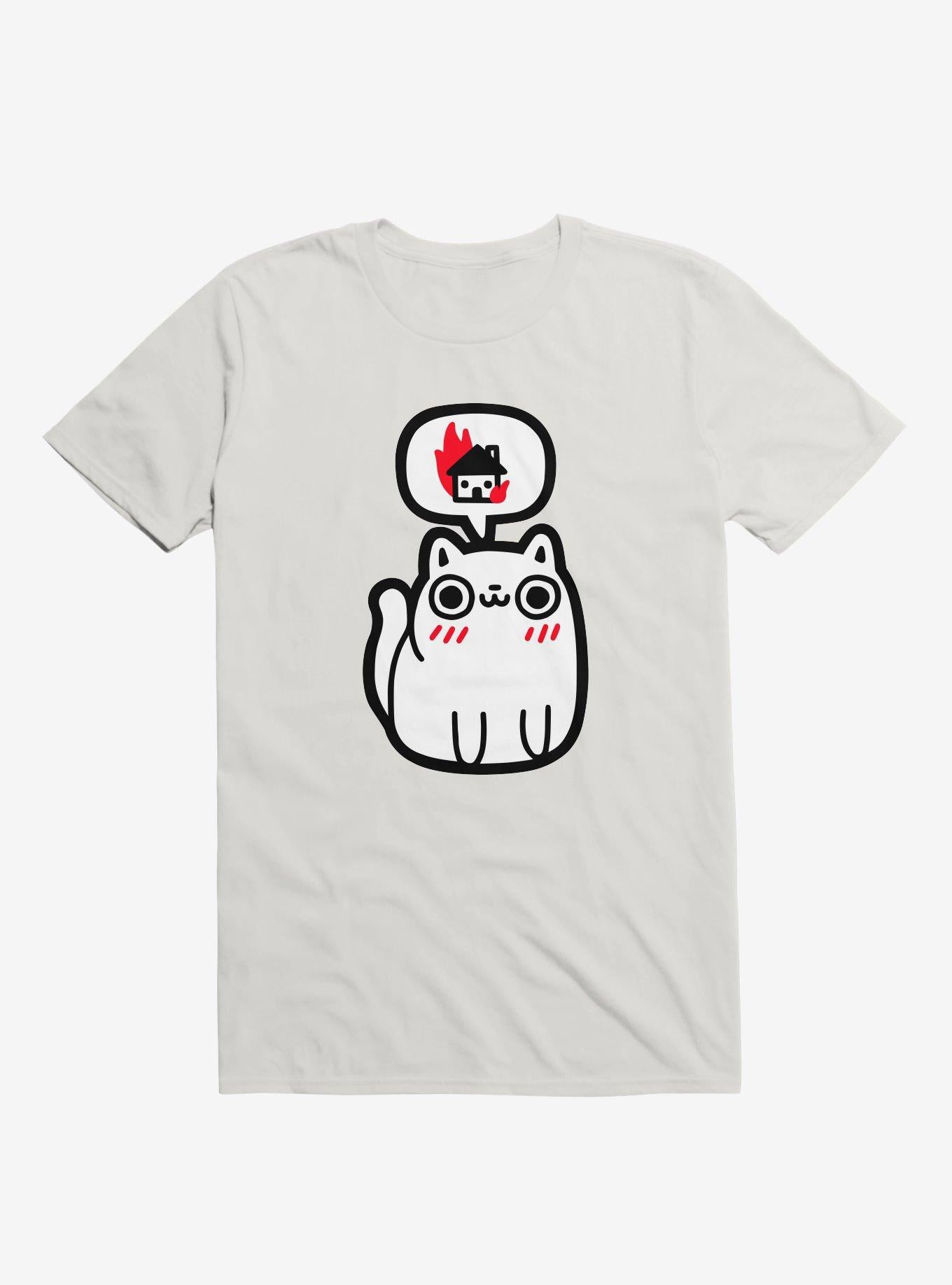 Dreaming Of Destruction Cat White T Shirt T Shirt Gym Lifestyle Hot Right Now