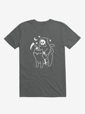 Death Rides A Black Cat Asphalt Grey T Shirt T Shirt Trending US