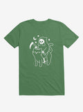 Death Rides A Black Cat Kelly Green T Shirt T Shirt Viral TikTok Daily Wear
