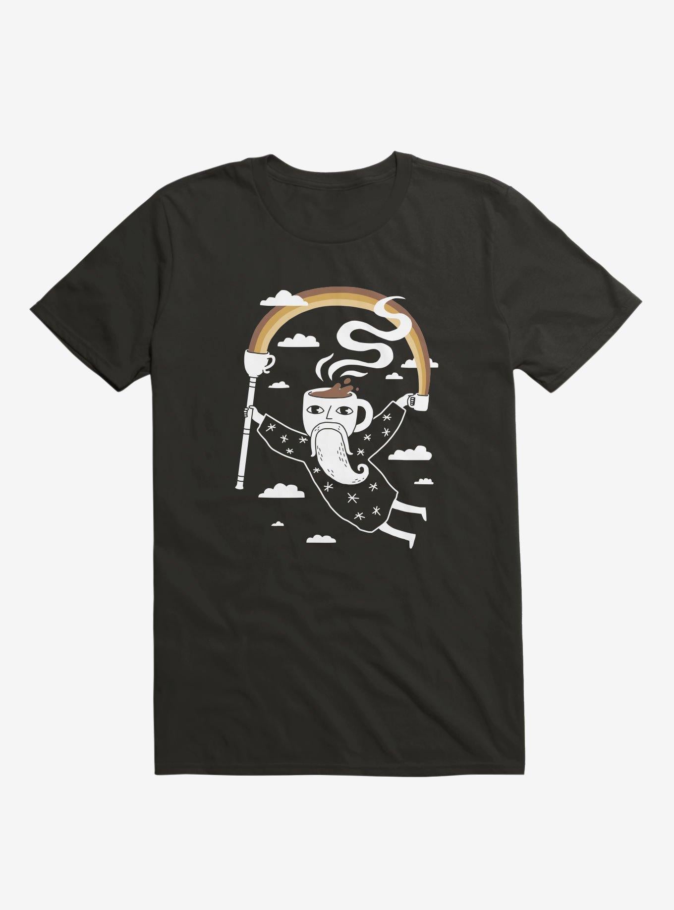 Joe The Coffee Wizard Black T Shirt T Shirt Comfort Fit Gift Ready