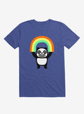 Panda Found A Rainbow Royal Blue T Shirt T Shirt Trending US