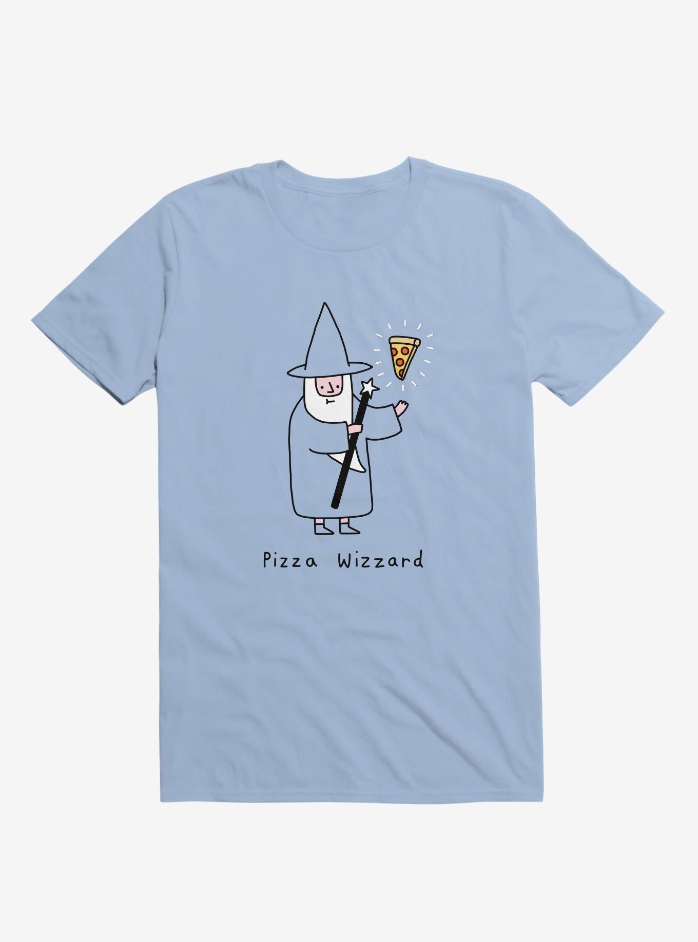 Pizza Wizard Light Blue T Shirt T Shirt Trending US