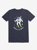 Space Is Neat Cat Astronaut Navy Blue T Shirt T Shirt Trending US