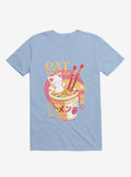 Cat Noodles Light Blue T Shirt T Shirt Streetwear Style Daily Wear