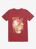 Cat Noodles Red T Shirt T Shirt Trending US
