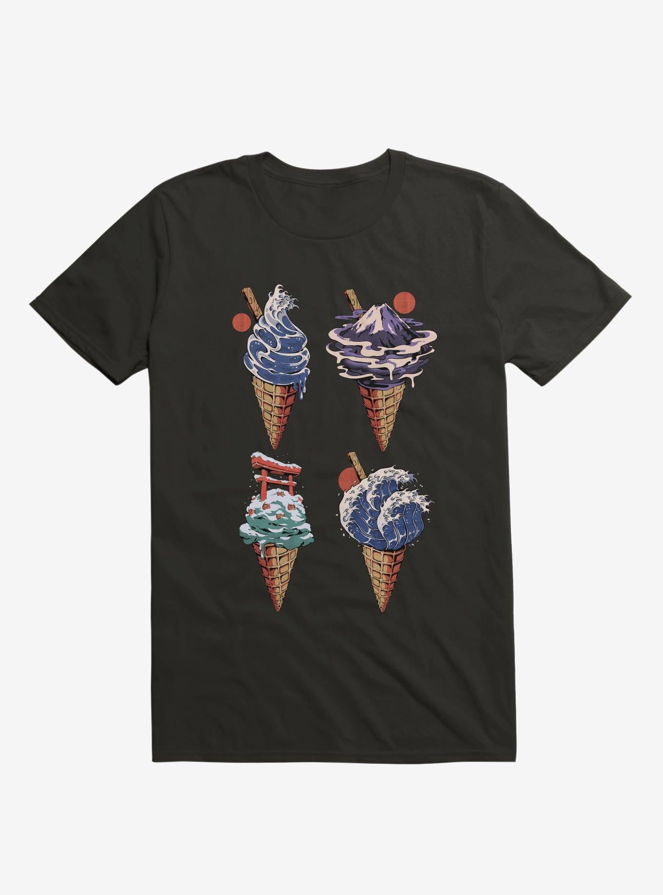 Japanese Ice Creams Black T Shirt T Shirt Trending US