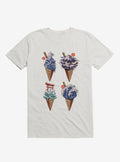 Japanese Ice Creams White T Shirt T Shirt Premium Print Workout Ready