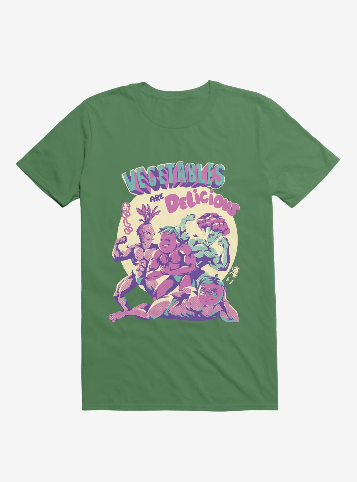 Vegetables Are Delicious Kelly Green T Shirt T Shirt Premium Print Humor Gift