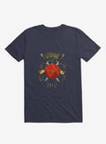 Natural Dice Skull Daggers Navy Blue T Shirt T Shirt Trending US