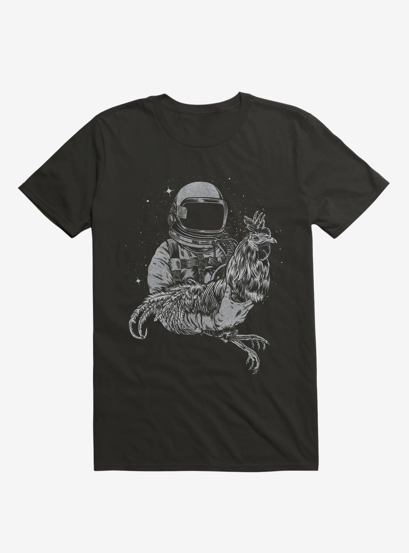 Astro With Rooster Chicken Black T Shirt T Shirt Trending US Gift Ready