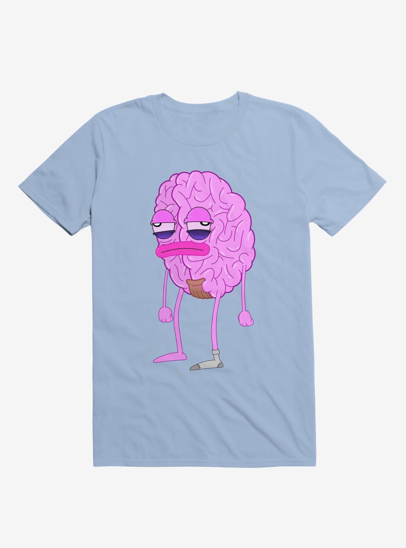 Lazy Brain Light Blue T Shirt T Shirt Viral TikTok Best Seller Look