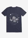 Astronaut Holding Black Hole Navy Blue T Shirt T Shirt Trending US