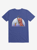 Holiday Horrors Meet Krampus Royal Blue T Shirt T Shirt Gym Lifestyle Daily Wear