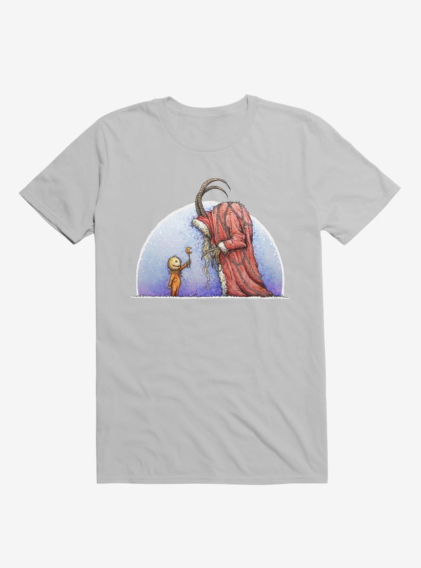 Holiday Horrors Meet Krampus Ice Grey T Shirt T Shirt High Search Demand Gift Ready