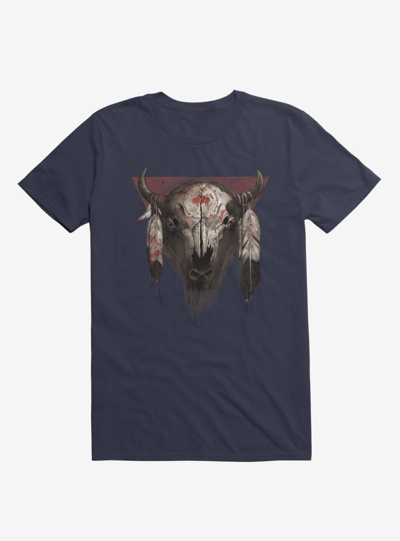 Tatanka Bison Head Navy Blue T Shirt Tank Top Trending US