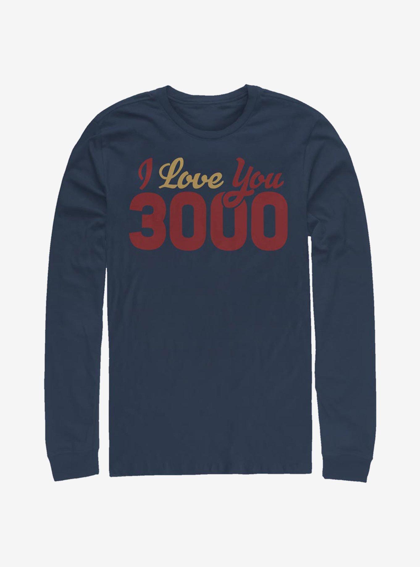 Marvel Avengers I Love You 3000 Loves Long-Sleeve T-Shirt | Premium Unisex T-Shirt, Trending Graphic Tee