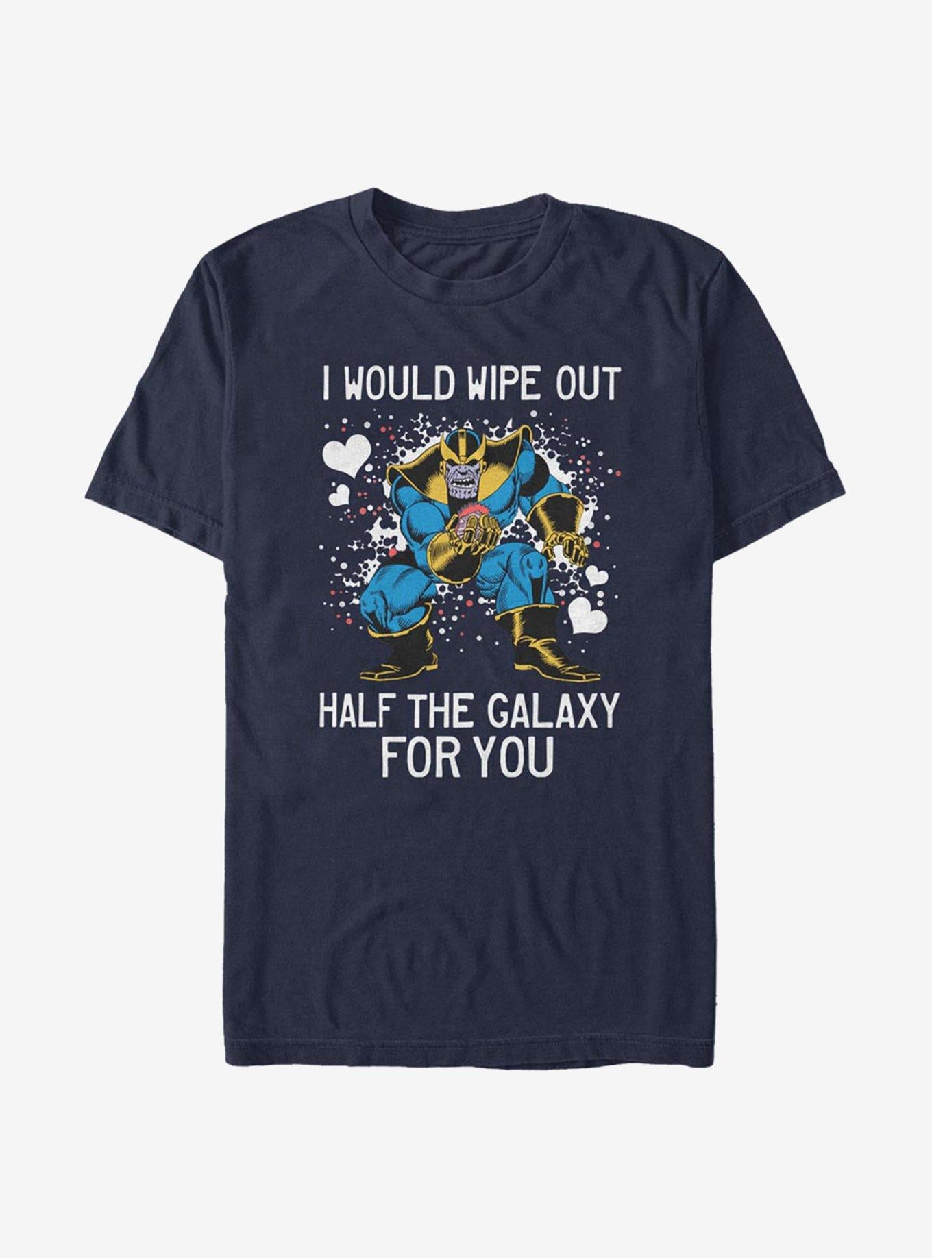 Marvel Avengers Thanos Wipe Galaxy Out T-Shirt | Premium Unisex T-Shirt, Trending Graphic Tee
