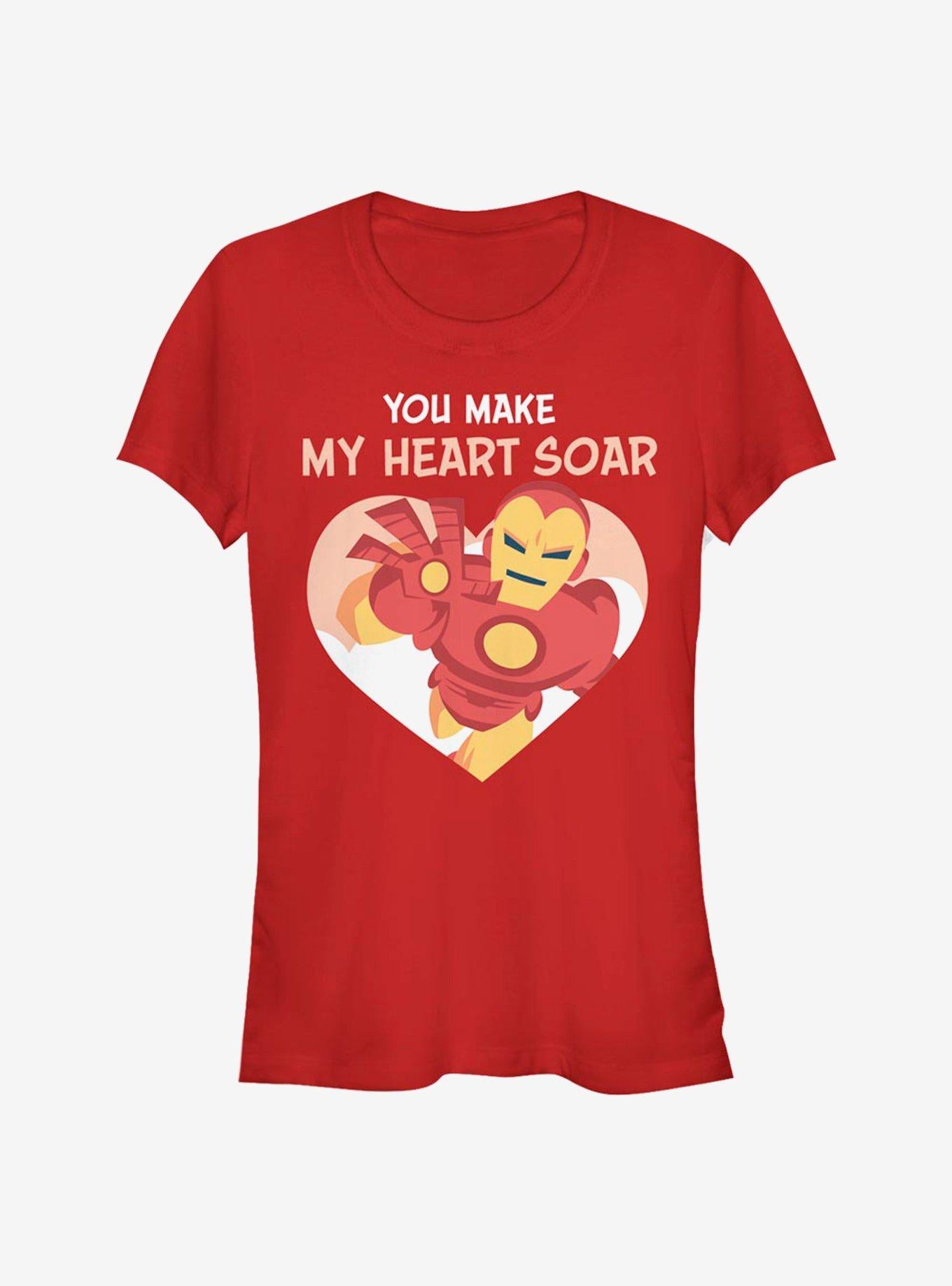 Marvel Iron Man Iron Love Girls T-Shirt | Premium Unisex T-Shirt, Trending Graphic Tee