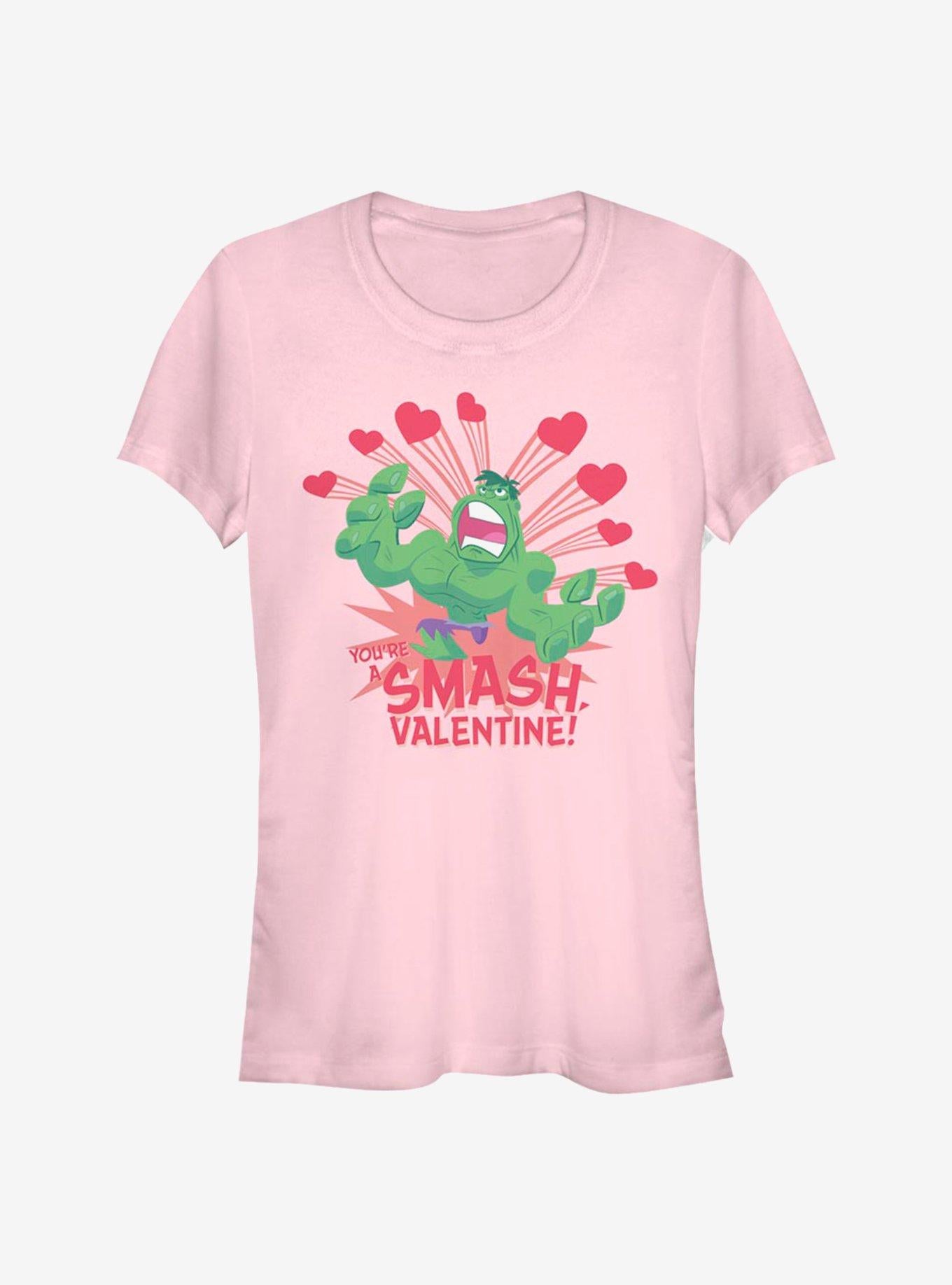 Marvel The Hulk Valentine Girls T-Shirt | Premium Unisex T-Shirt, Trending Graphic Tee