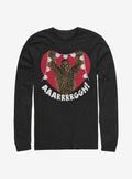 Star Wars Chewie Crafting Hearts Long-Sleeve T-Shirt | Premium Unisex T-Shirt, Trending Graphic Tee
