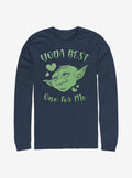 Star Wars Yoda Best Hearts Long-Sleeve T-Shirt | Premium Unisex T-Shirt, Trending Graphic Tee