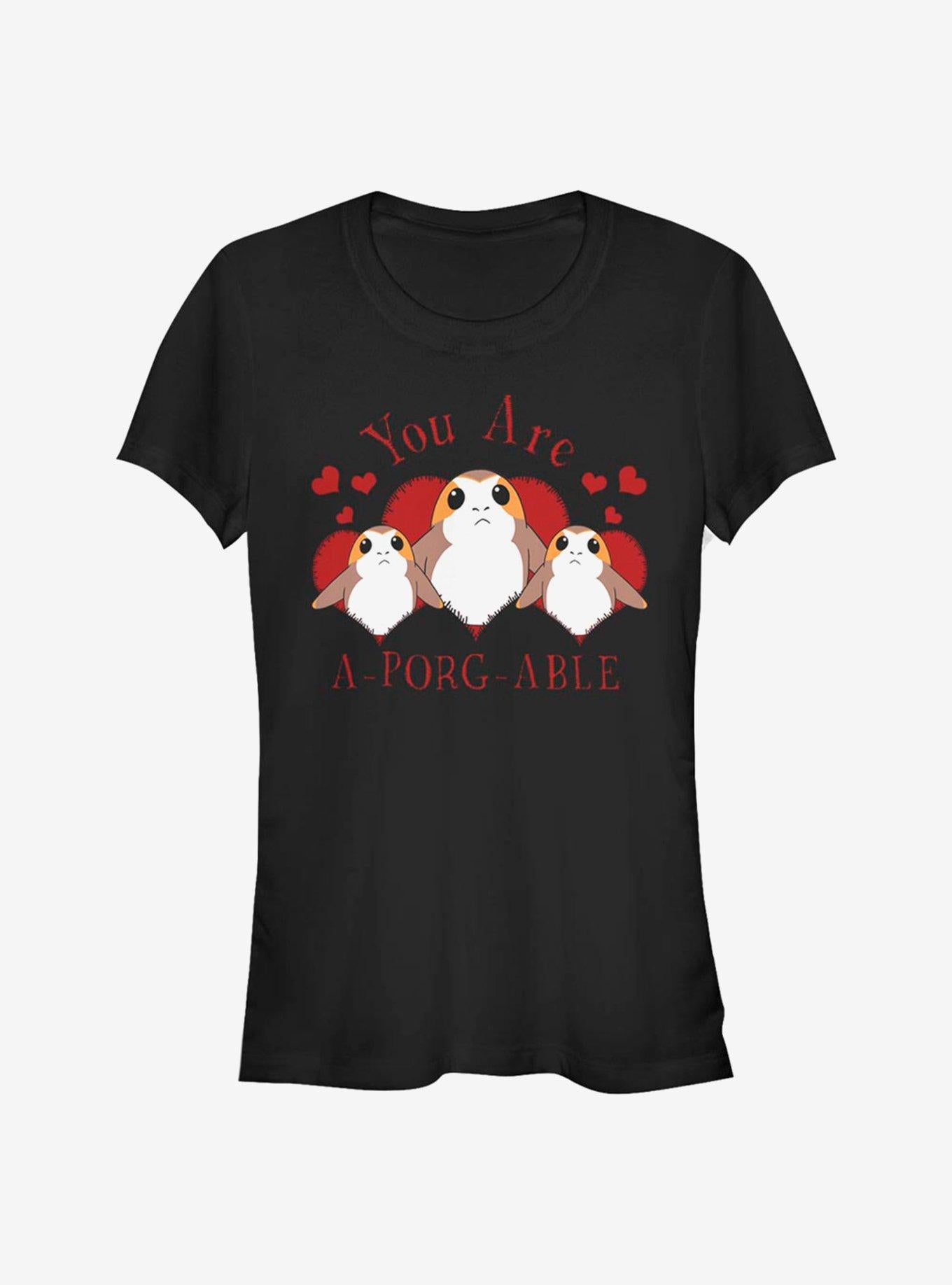 Star Wars Episode VIII The Last Jedi A-Porg-Able Girls T-Shirt | Premium Unisex T-Shirt, Trending Graphic Tee