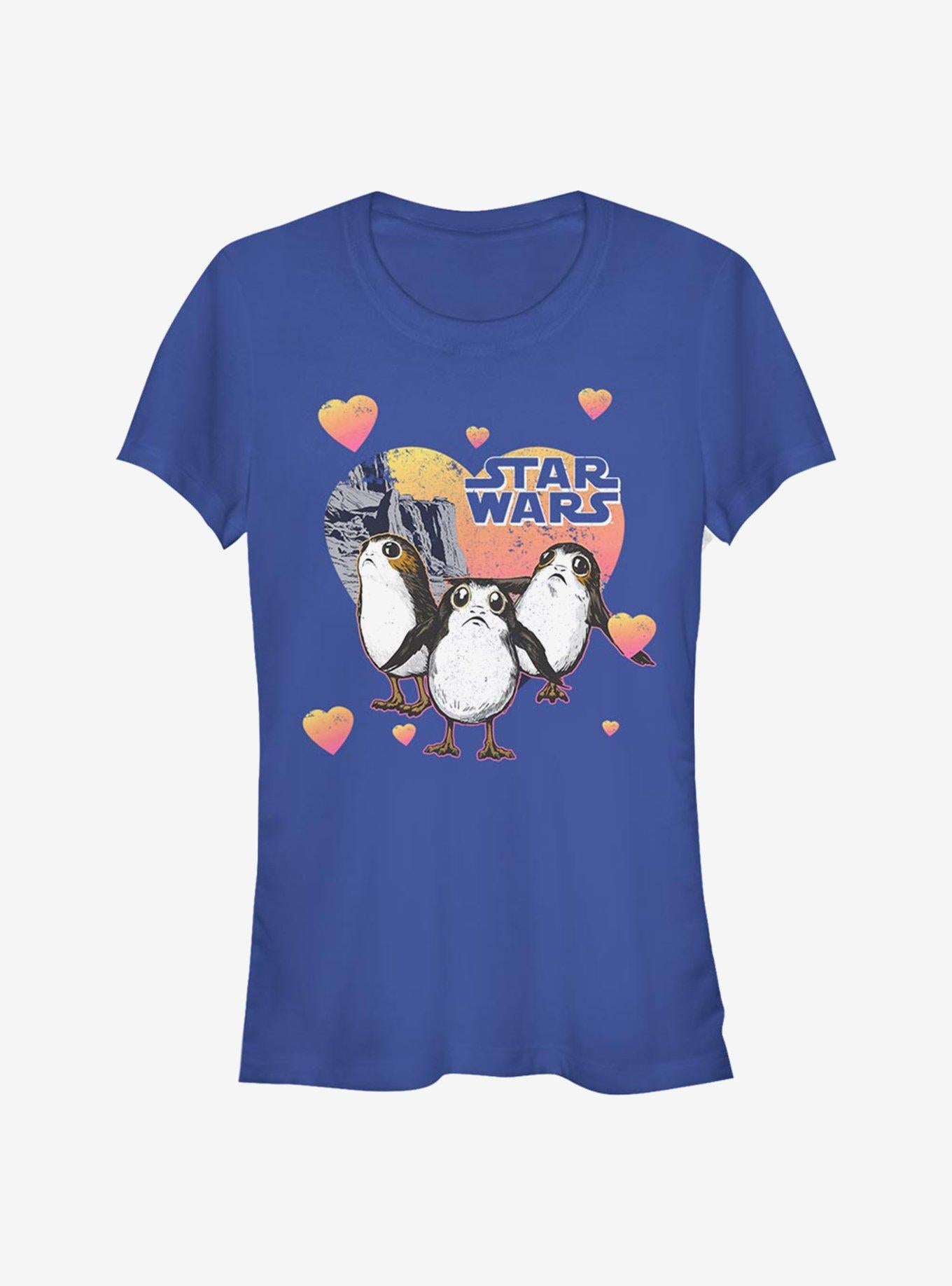 Star Wars Episode VIII The Last Jedi Porg Hearts Girls T-Shirt | Premium Unisex T-Shirt, Trending Graphic Tee