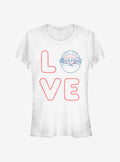 Star Wars The Mandalorian Love Stacked The Child Girls T-Shirt | Premium Unisex T-Shirt, Trending Graphic Tee