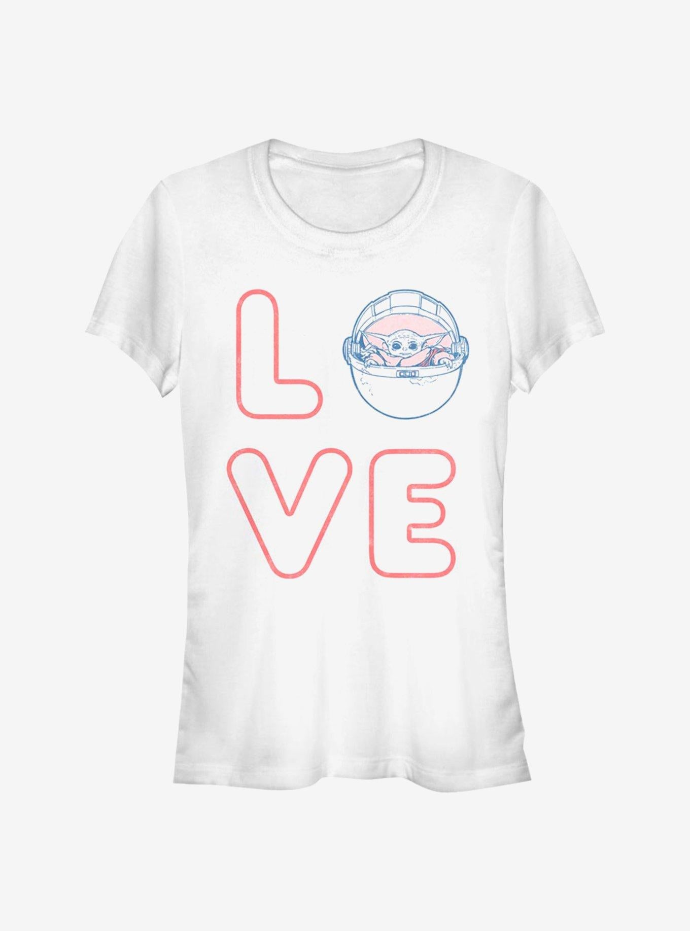 Star Wars The Mandalorian Love Stacked The Child Girls T-Shirt | Premium Unisex T-Shirt, Trending Graphic Tee