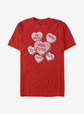 Star Wars The Mandalorian Grogu Candy Hearts T-Shirt | Premium Unisex T-Shirt, Trending Graphic Tee