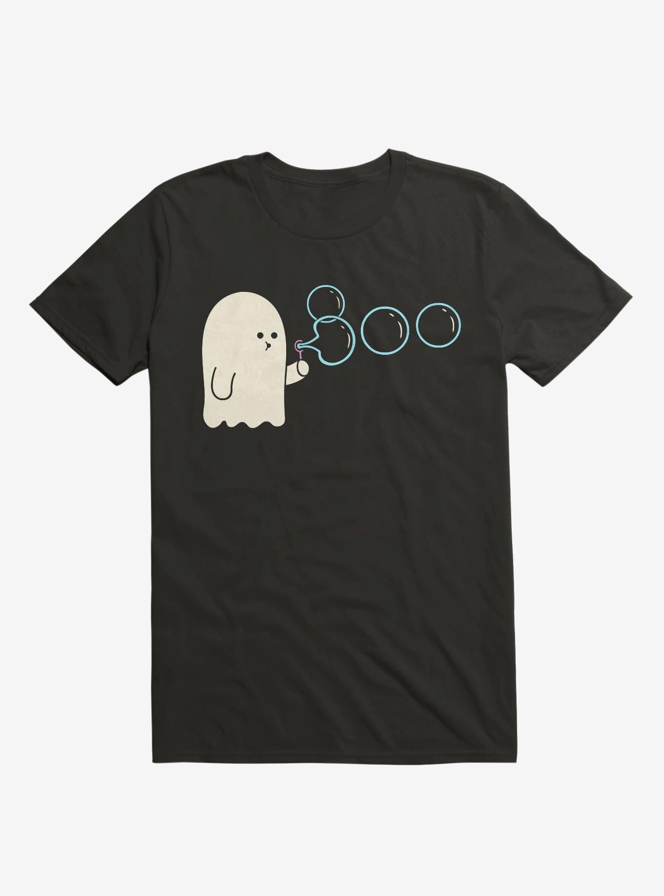 Boobbles Ghost Blowing Bubbles Black T Shirt T Shirt Trending US