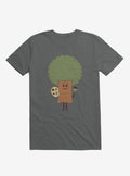 Happy Tree Painter Charcoal Grey T Shirt T Shirt Gym Lifestyle Best Seller Look